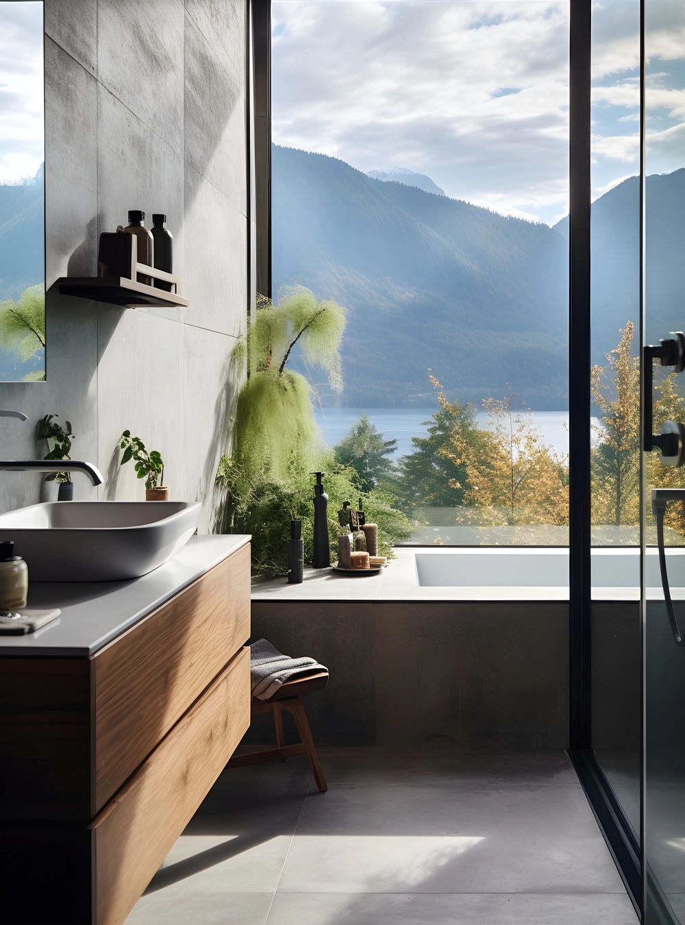Çift Lavabolu Banyo Ünitesi